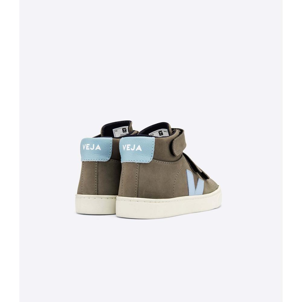 Kids' Veja ESPLAR MID NUBUCK High Tops Grey | ZA 695ZUT